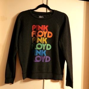 Lucky Brand Pink Floyd Graphic Charcoal Grey Sweatshirt Small